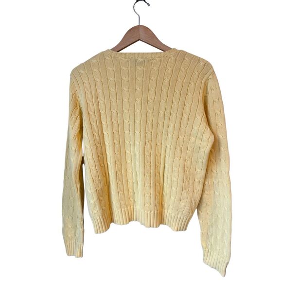 Ralph Lauren Cable-Knit Cotton Crewneck Sweater Size XL - Picture 6 of 13